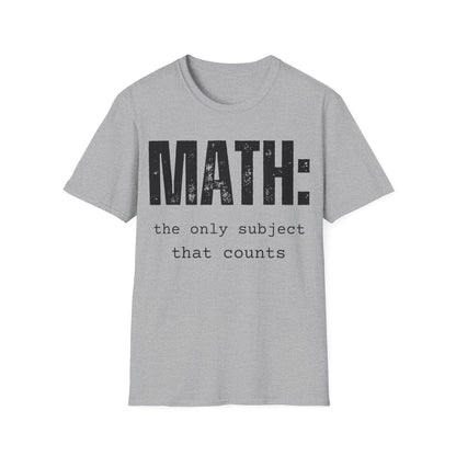 Math The Only Subject That Counts