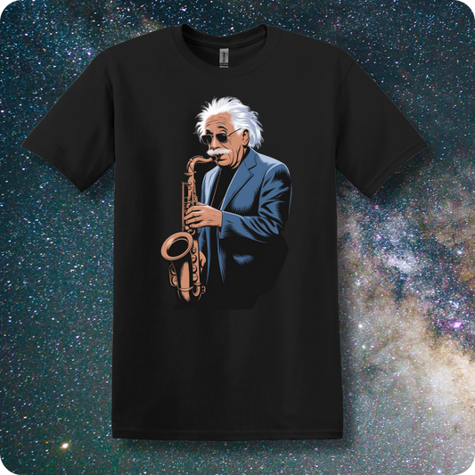 Einstein Rockin' The Saxophone