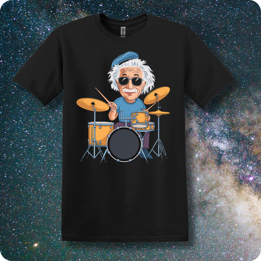 Science Albert Einstein On The Drums