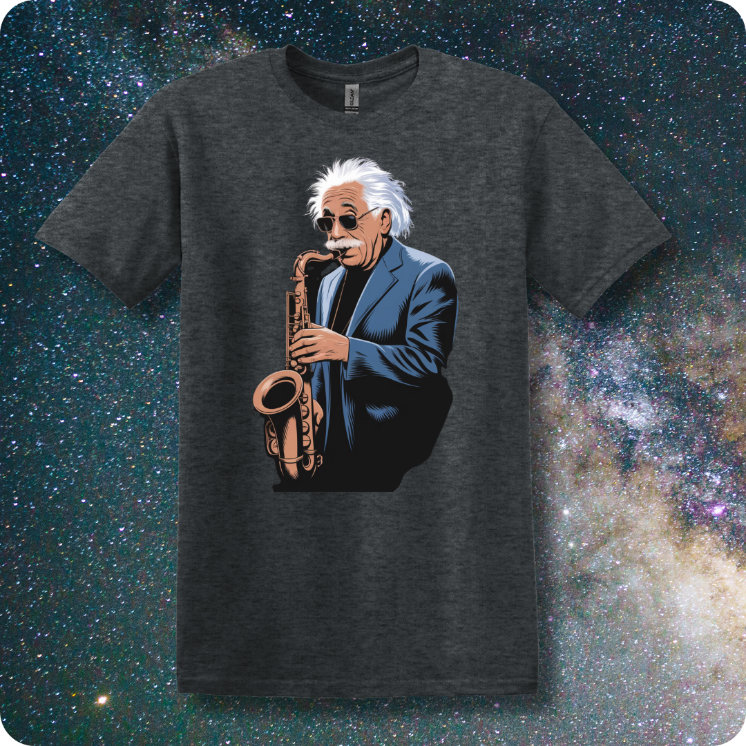 Einstein Rockin' The Saxophone