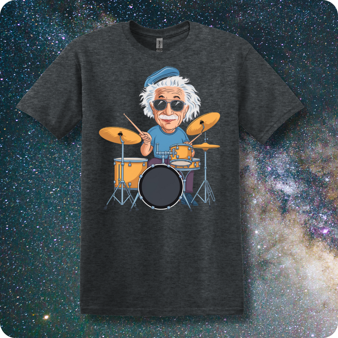 Science Albert Einstein On The Drums