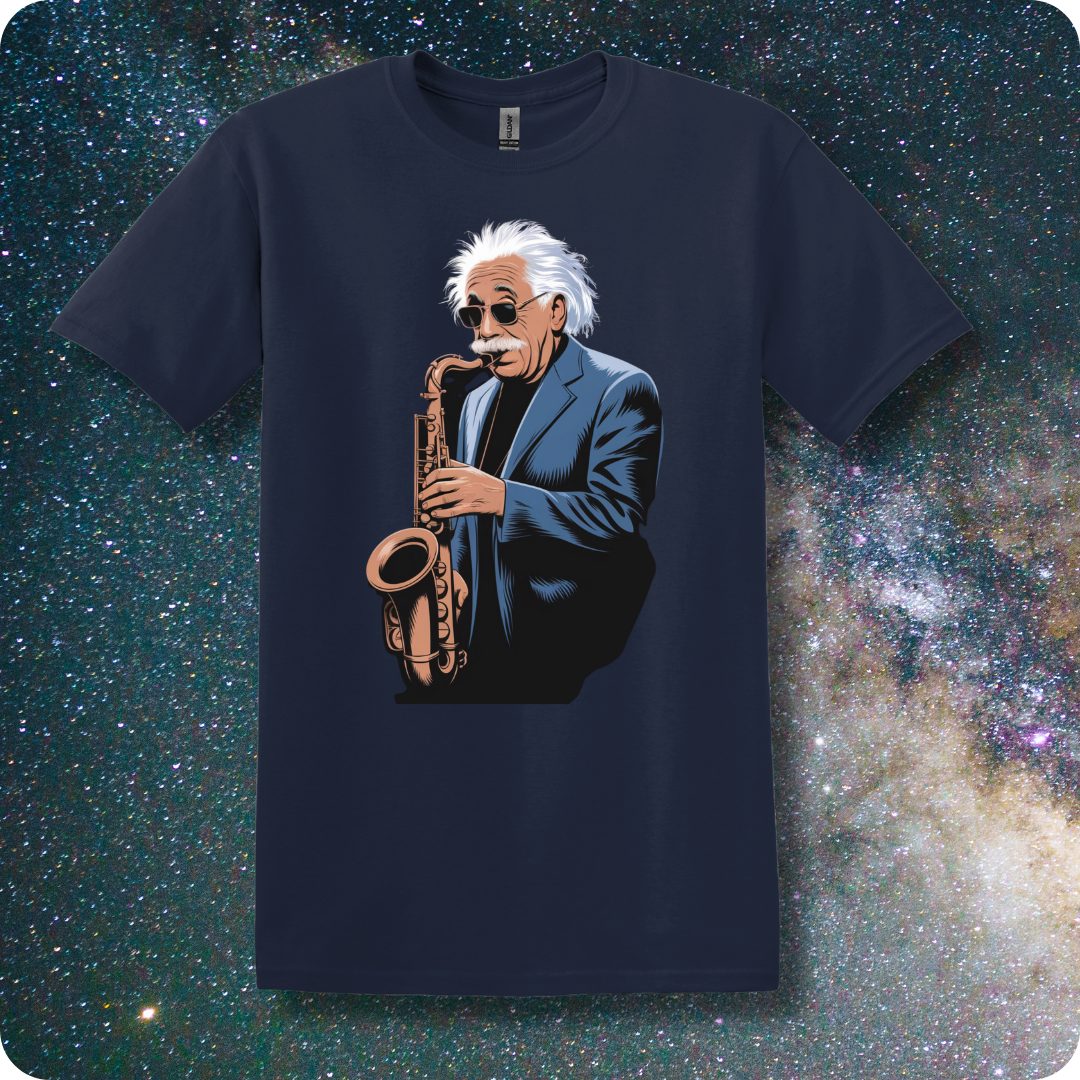 Einstein Rockin' The Saxophone