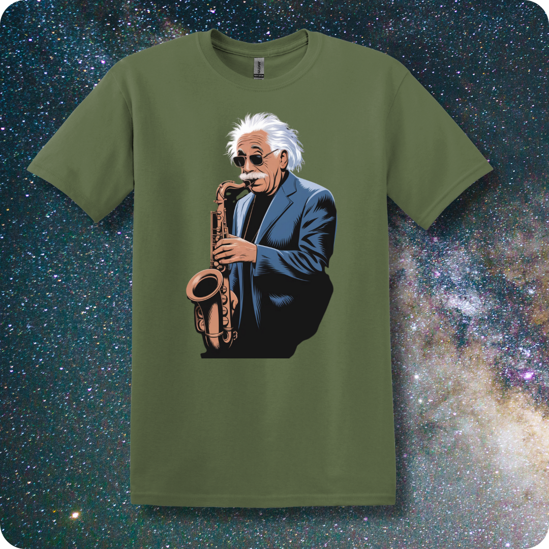 Einstein Rockin' The Saxophone