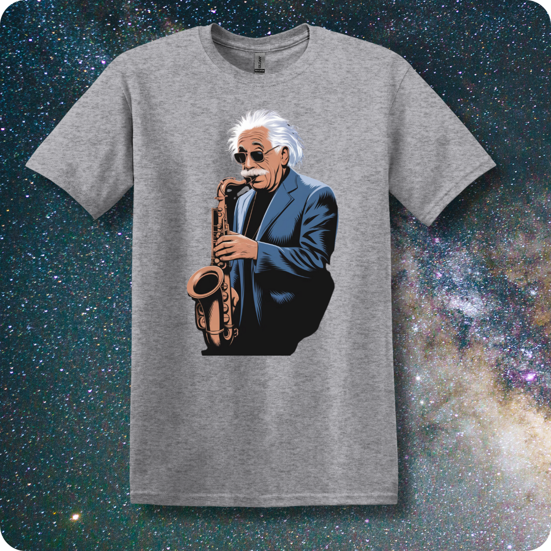 Einstein Rockin' The Saxophone